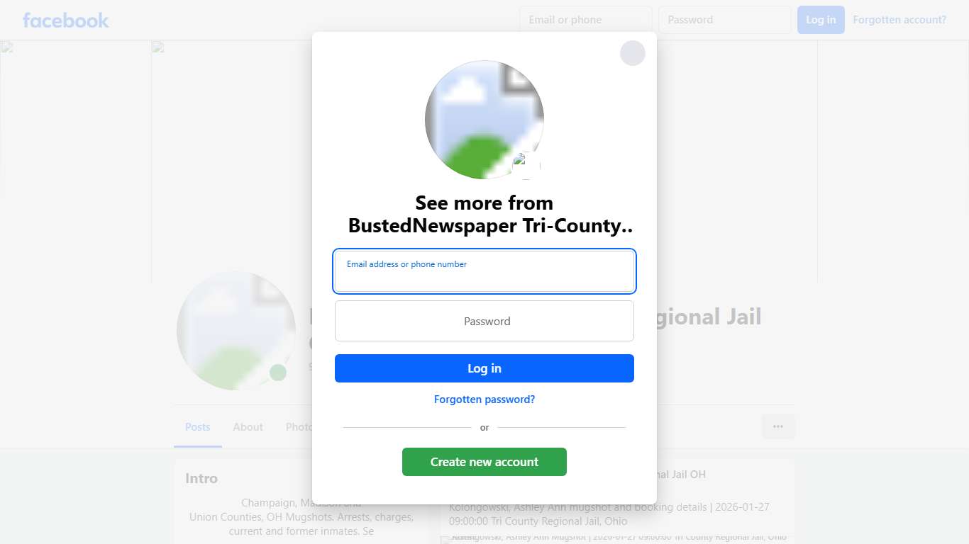 BustedNewspaper Tri-County Regional Jail OH Facebook